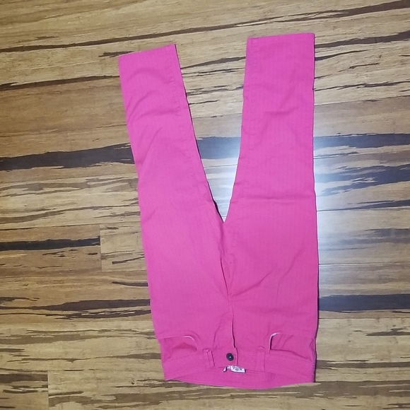 Juicy Couture hot pink cropped low rise pants sz 8 - Picture 2 of 6